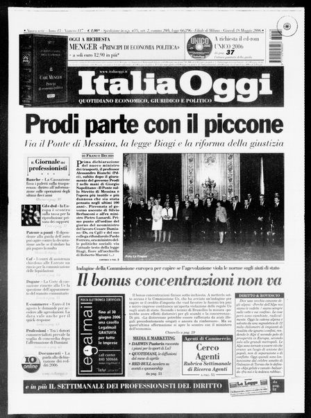 Italia oggi : quotidiano di economia finanza e politica